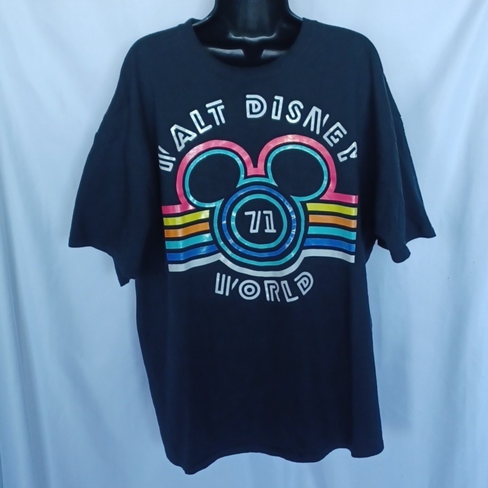 Disney Parks "Walt Disney World 71" Rainbow T-shirt XXL, Pit To Pit=26", L=29"